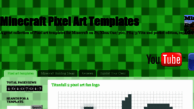 What Minecraftpixelarttemplates.com website looked like in 2017 (6 years ago)