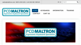 What Maltron.com website looked like in 2017 (6 years ago)
