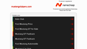 What Mustangclubperu.com website looked like in 2017 (6 years ago)