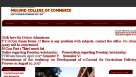 What Mccmulund.ac.in website looked like in 2017 (6 years ago)