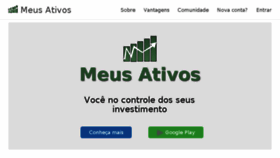 What Meusativos.com.br website looked like in 2017 (6 years ago)