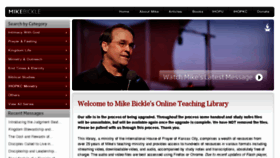 What Mikebickle.org website looked like in 2017 (6 years ago)