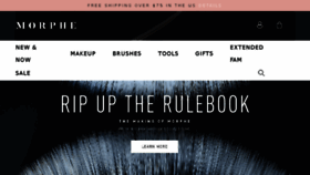 What Morphebrushes.com website looked like in 2017 (6 years ago)
