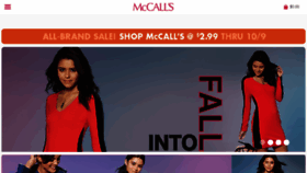What Mccallpattern.com website looked like in 2017 (6 years ago)