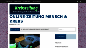 What Mensch-und-krebs.de website looked like in 2017 (6 years ago)