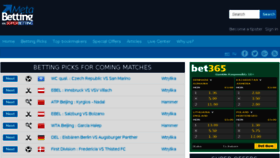 What Metabetting.com website looked like in 2017 (6 years ago)