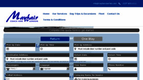 What Mayfaircoaches.com website looked like in 2017 (6 years ago)