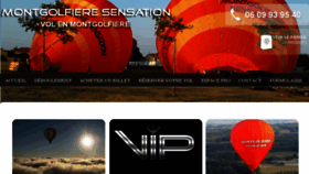 What Montgolfiere-sensation.com website looked like in 2017 (6 years ago)