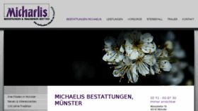 What Michaelis-bestattungen-muenster.de website looked like in 2017 (6 years ago)
