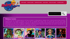 What Makeupgames.com website looked like in 2017 (6 years ago)