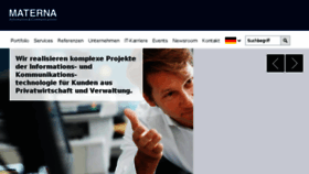 What Materna.de website looked like in 2017 (6 years ago)