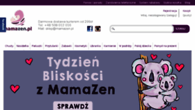 What Mamazen.pl website looked like in 2017 (6 years ago)