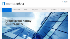 What Montazokna.cz website looked like in 2017 (6 years ago)