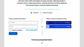 What Moj.telekom.si website looked like in 2017 (6 years ago)