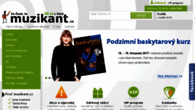 What Muzikant.cz website looked like in 2017 (8 years ago)