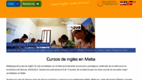 What Maltalingua.es website looked like in 2017 (6 years ago)