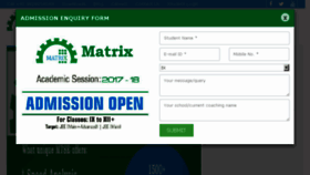 What Matrixedu.in website looked like in 2017 (6 years ago)