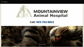 What Mountainviewanimalhospital.ca website looked like in 2017 (6 years ago)