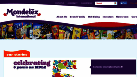What Mondelez.com website looked like in 2017 (6 years ago)