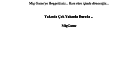 What Miggame.com website looked like in 2017 (6 years ago)