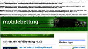 What Mobilebetting.co.uk website looked like in 2017 (6 years ago)