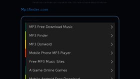 What Mp3finder.com website looked like in 2017 (6 years ago)