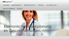 What Medorganizer.de website looked like in 2017 (6 years ago)