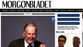 What Morgonbladet.nu website looked like in 2017 (6 years ago)