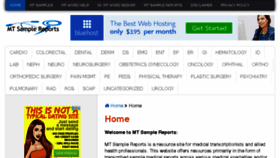 What Mtsamplereports.com website looked like in 2017 (6 years ago)