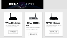 What Mega-tron.tv website looked like in 2017 (6 years ago)