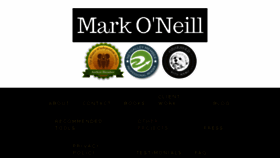 What Markoneill.org website looked like in 2017 (6 years ago)