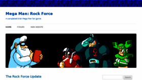 What Megamanrockforce.com website looked like in 2017 (6 years ago)