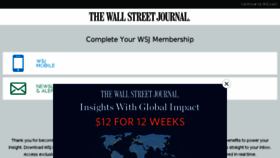 What Member.wsj.com website looked like in 2017 (6 years ago)