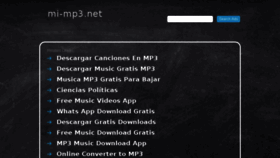 What Mi-mp3.net website looked like in 2017 (6 years ago)