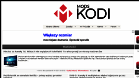 What Mods-kodi.pl website looked like in 2017 (6 years ago)