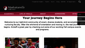 What Mville.edu website looked like in 2017 (6 years ago)