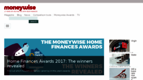 What Moneywise.co.uk website looked like in 2017 (6 years ago)