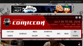 What Montrealcomiccon.com website looked like in 2017 (6 years ago)