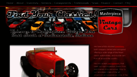 What Masterpiececlassiccars.com website looked like in 2017 (6 years ago)
