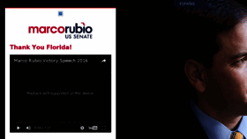 What Marcorubio.com website looked like in 2017 (6 years ago)