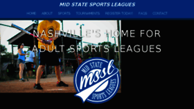 What Midstatesportsleagues.com website looked like in 2017 (6 years ago)