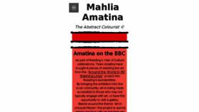 What Mahliaamatina.com website looked like in 2017 (6 years ago)