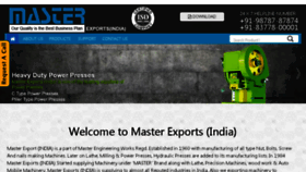 What Masterexportsindia.com website looked like in 2017 (6 years ago)