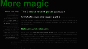 What More-magic.net website looked like in 2017 (6 years ago)