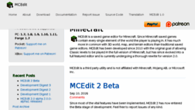 What Mcedit.net website looked like in 2017 (6 years ago)