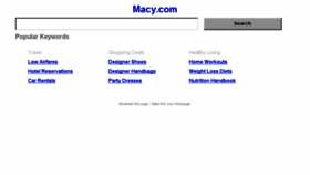 What Macy.com website looked like in 2017 (6 years ago)