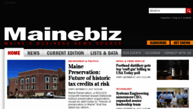What Mainebiz.biz website looked like in 2017 (6 years ago)
