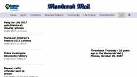 What Mandurahmail.com.au website looked like in 2017 (6 years ago)