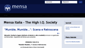 What Mensa.it website looked like in 2017 (6 years ago)