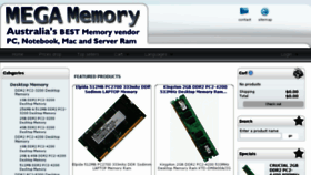 What Megamemory.com.au website looked like in 2017 (6 years ago)